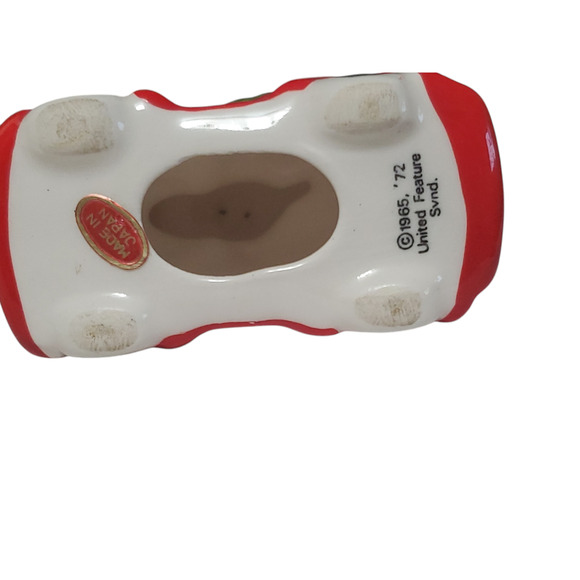 Vintage Peanuts WOODSTOCK Christmas ORNAMENT Fire Truck Made in Japan 1972 - Picture 7 of 10